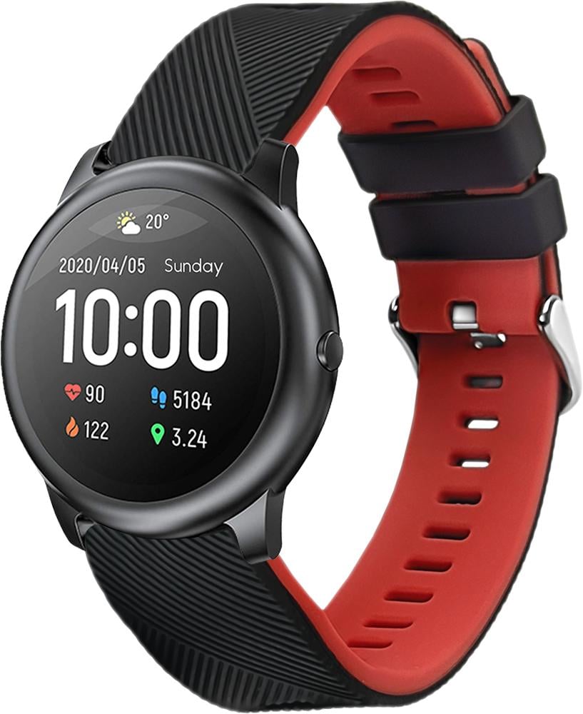 Ремешок Luminic для Haylou Smart Watch Solar LS05 Black/Red (26676-44)