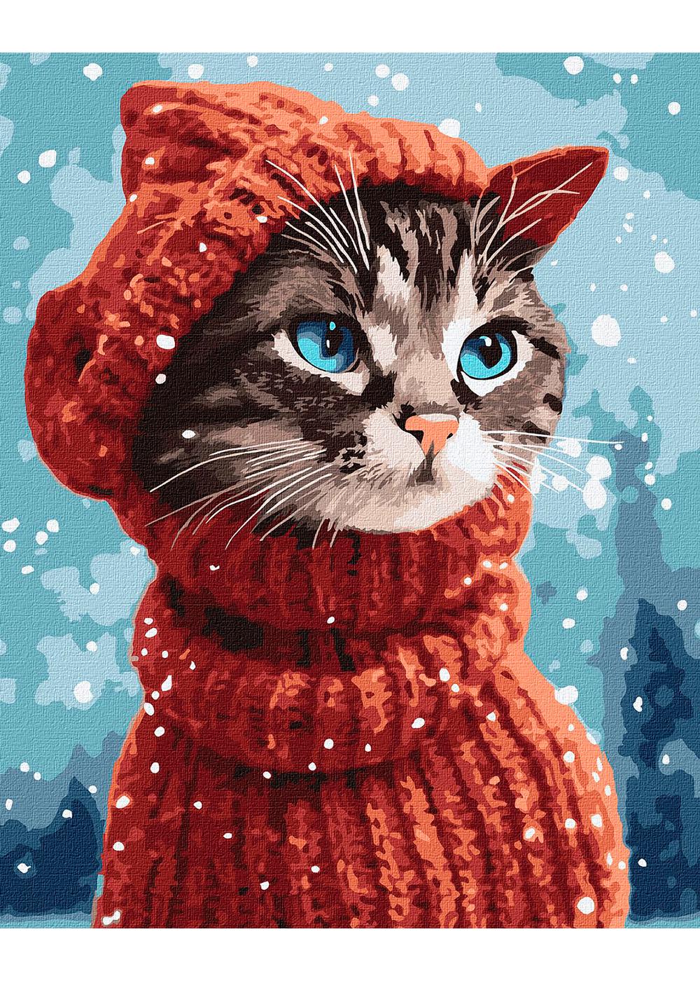 Картина по номерам ИДЕЙКА Удивительная кошка 40х50 см (KHO4456)