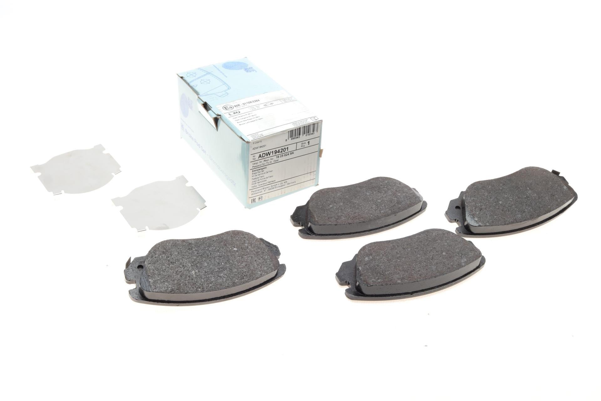 Колодки тормозные передние BLUE PRINT для Opel Insignia A 08-17/Chevrolet Malibu 12- (ADW194201)