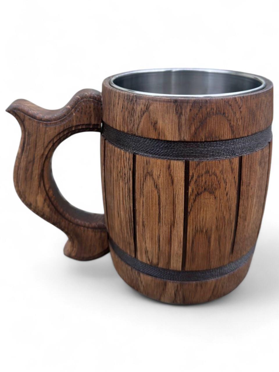 Кружка пивна дубова ручної роботи (1983485984) - фото 3 Кружка пивна дубова ручної роботи (1983485984) - фото 3