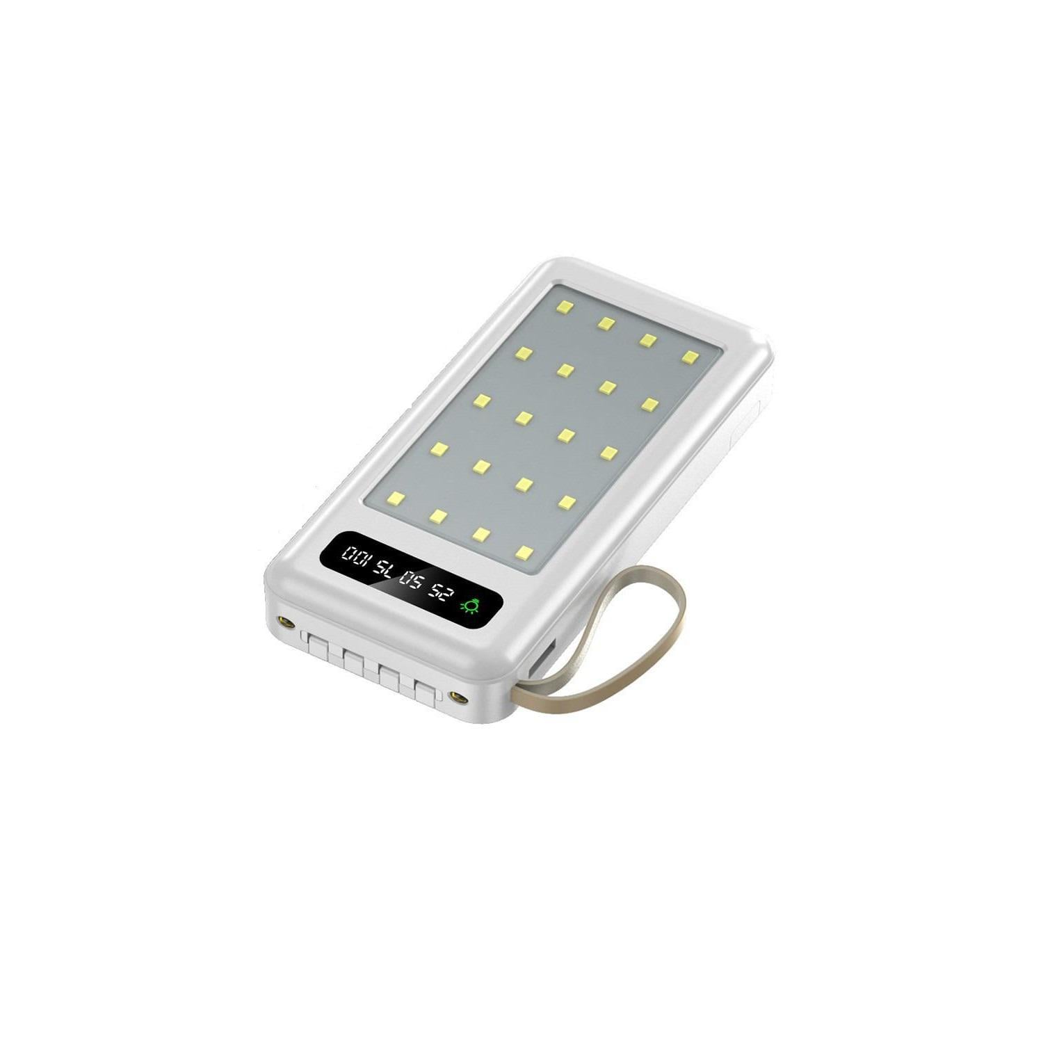 Повербанк Nomi 10000 mAh LED с фонариком USB Type-C micro USB Белый (a3ac25bb)
