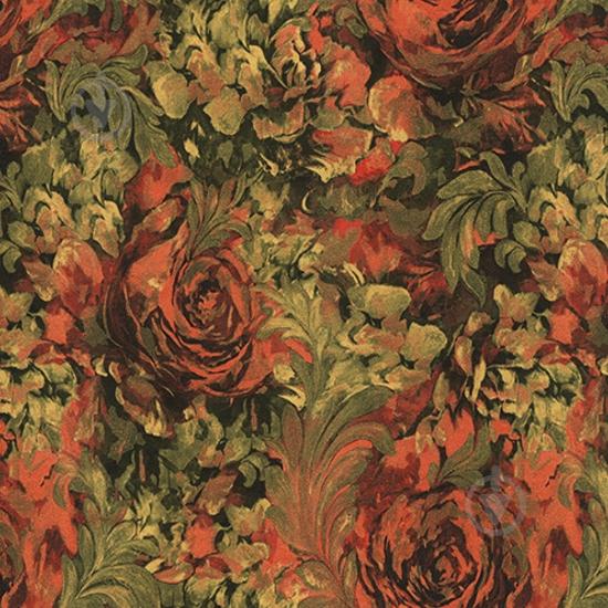 Обои Lanita виниловые на флизелиновой основе Богемия VIP 3-0392   красно-черно-зеленый обои Скиф (1,06х10,05м.)