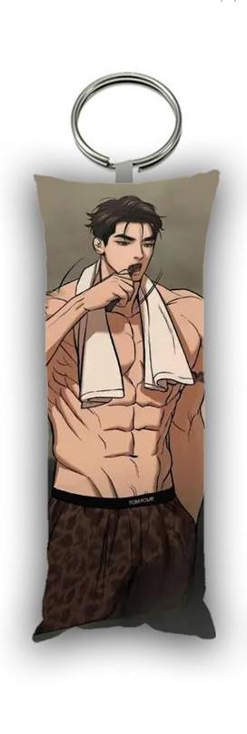 Брелок мини-дакимакура Джу Дже Ген Джинкс Jinx Jingkeuseu двухсторонний 4х10 см (br0568)