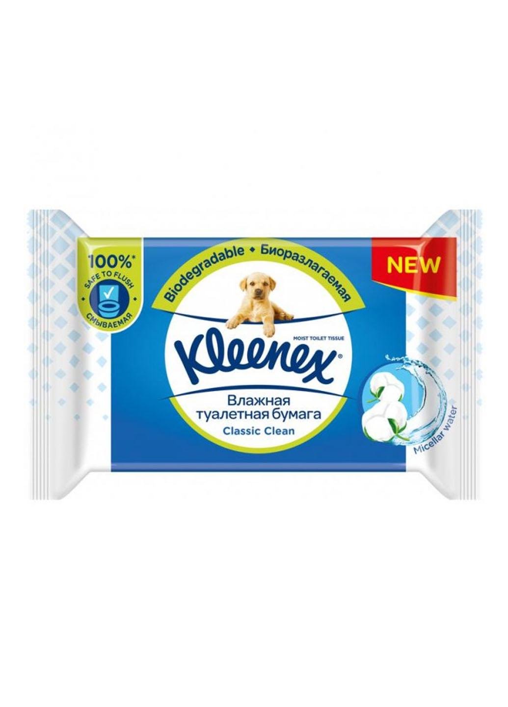 Папір туалетний Kleenex Classic вологий 42 шт.