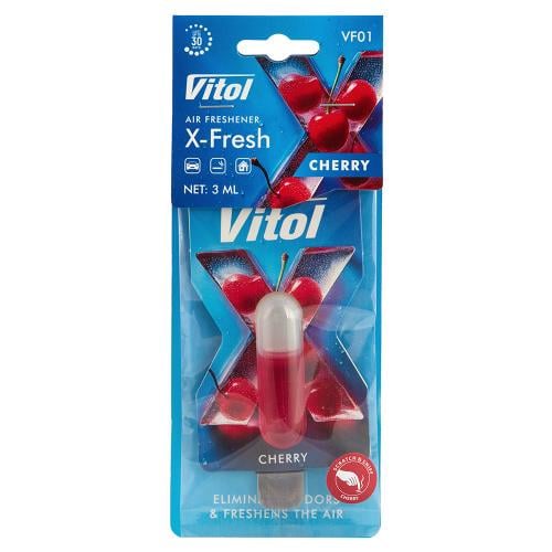 Освежитель воздуха Vitol X-Fresh подвесной Cherry (00000063340)