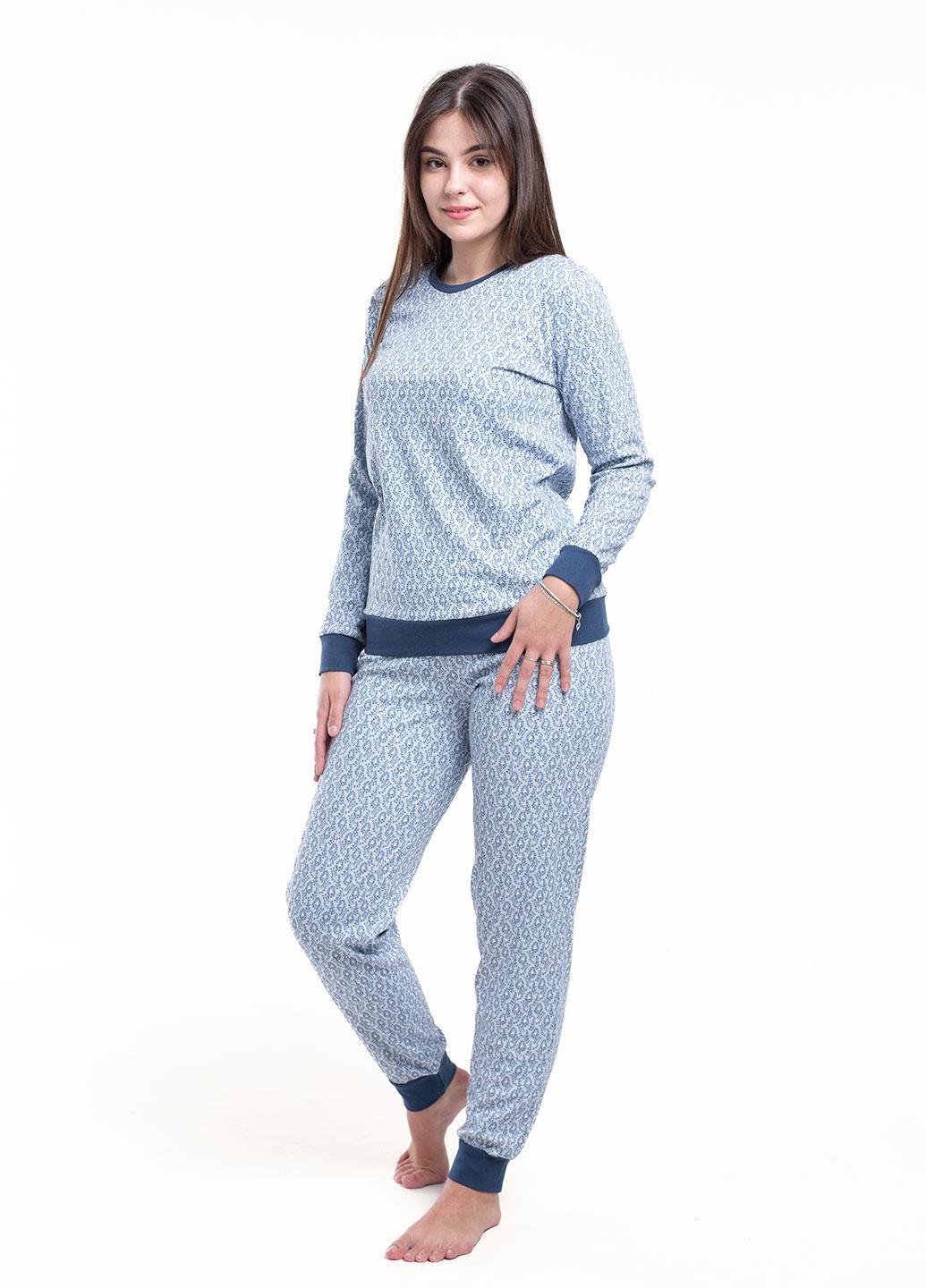 Піжама жіноча Наталюкс S Синій (9526299405721)