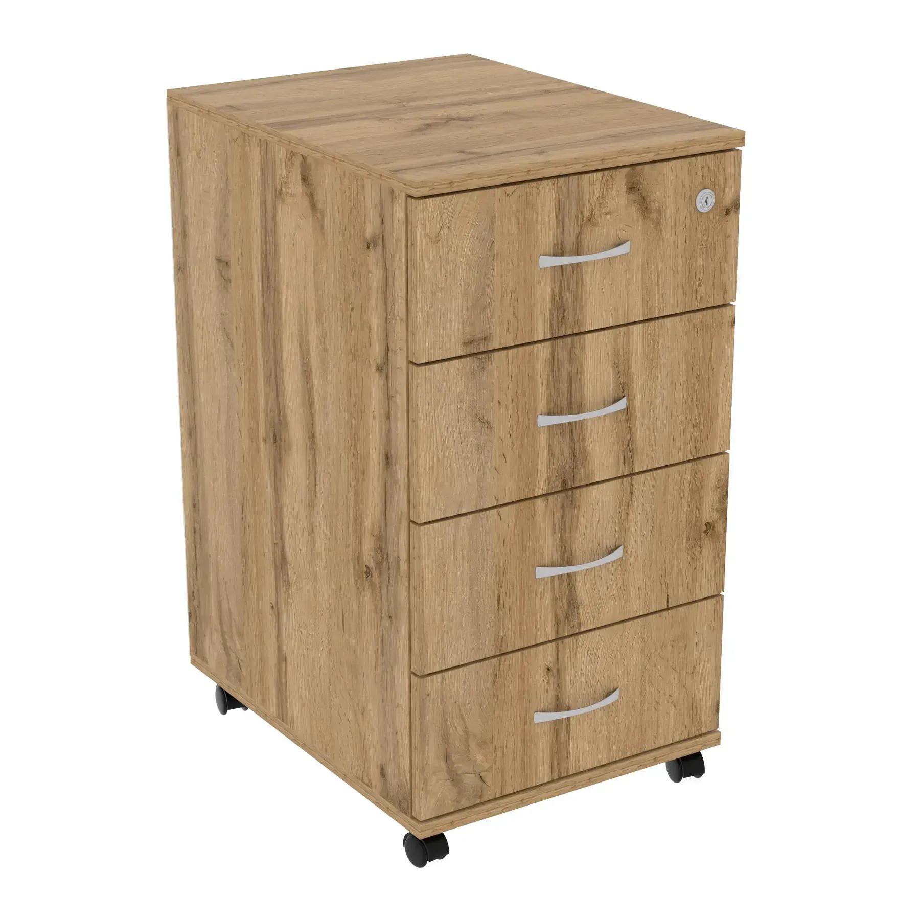 Тумба офисная Kontinent ТМ-1 на колесиках 400х520х750 мм Дуб Аппалачи (52919255)