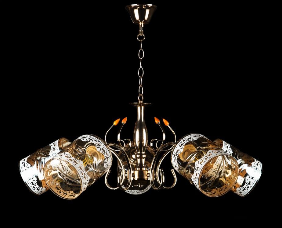 Люстра с плафонами Ray L9746A/5 FGD (IR006484) Люстра с плафонами Ray L9746A/5 FGD (IR006484)