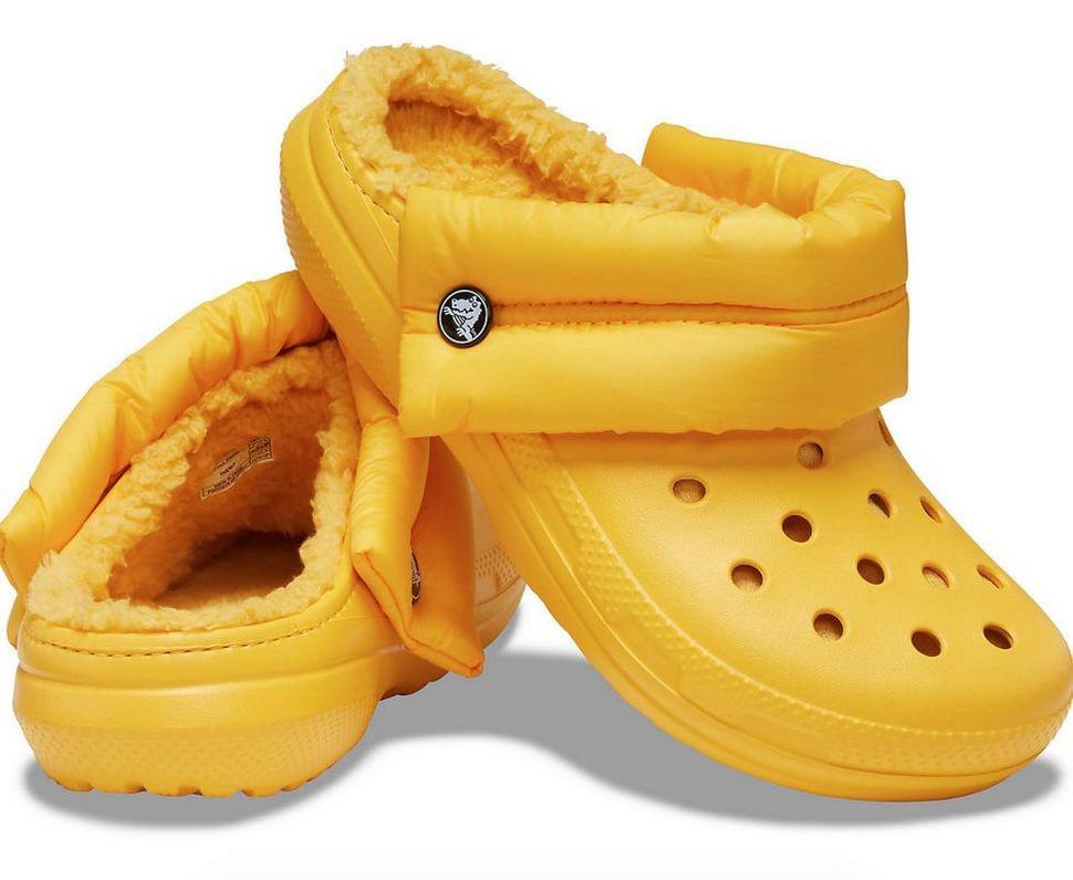 Сабо чоловічі утеплені Crocs Classic Lined Neo Puff Clog Canary р. 46-47 Жовтий (16289)