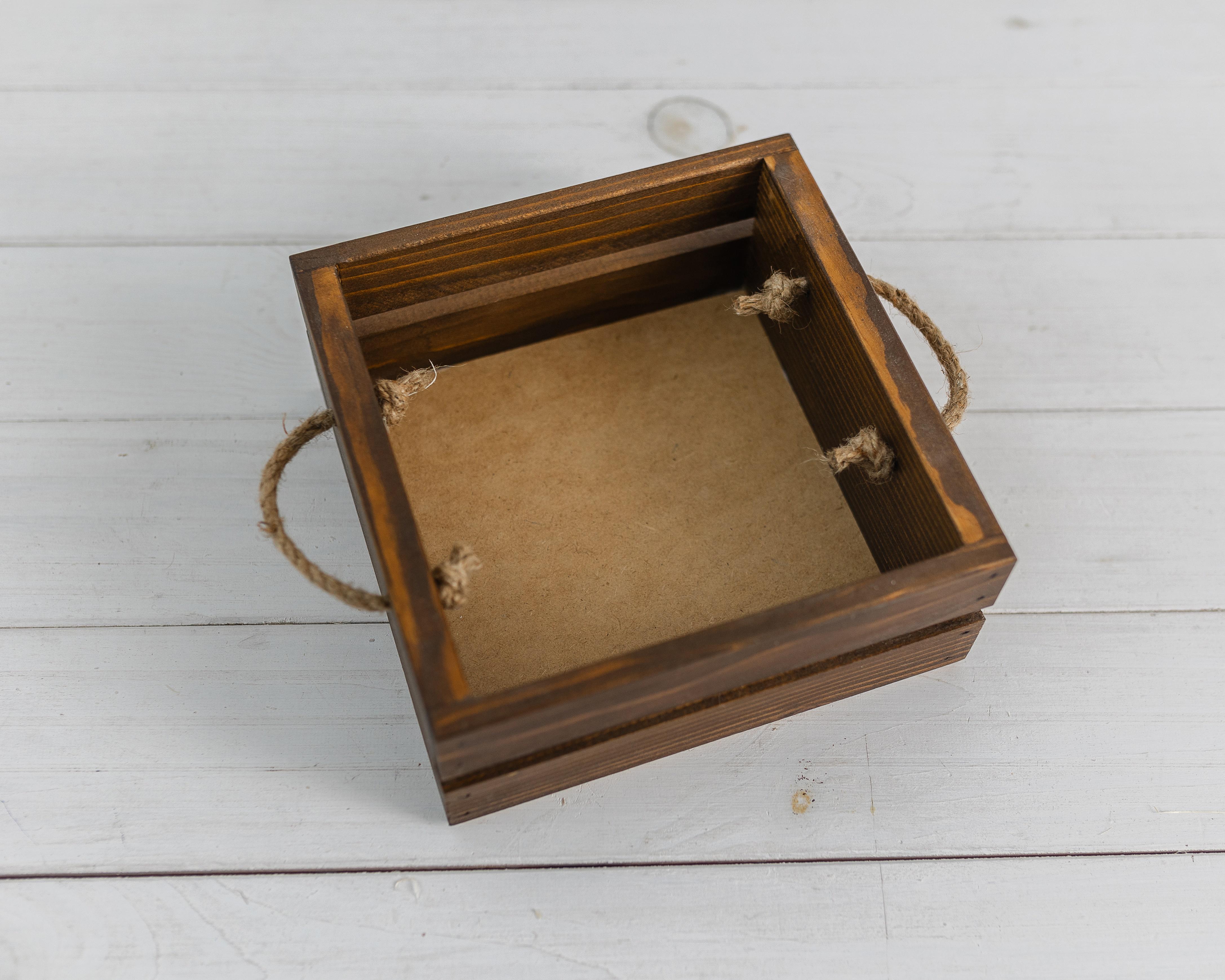 Ящик дерев’яний декоративний Прованс Коричневий (0002062) - фото 2 Ящик дерев’яний декоративний Прованс Коричневий (0002062) - фото 2