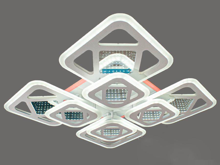 Люстра потолочная Octav с 3d эффектом 205 Вт (6015/4+4 ВтH LED)