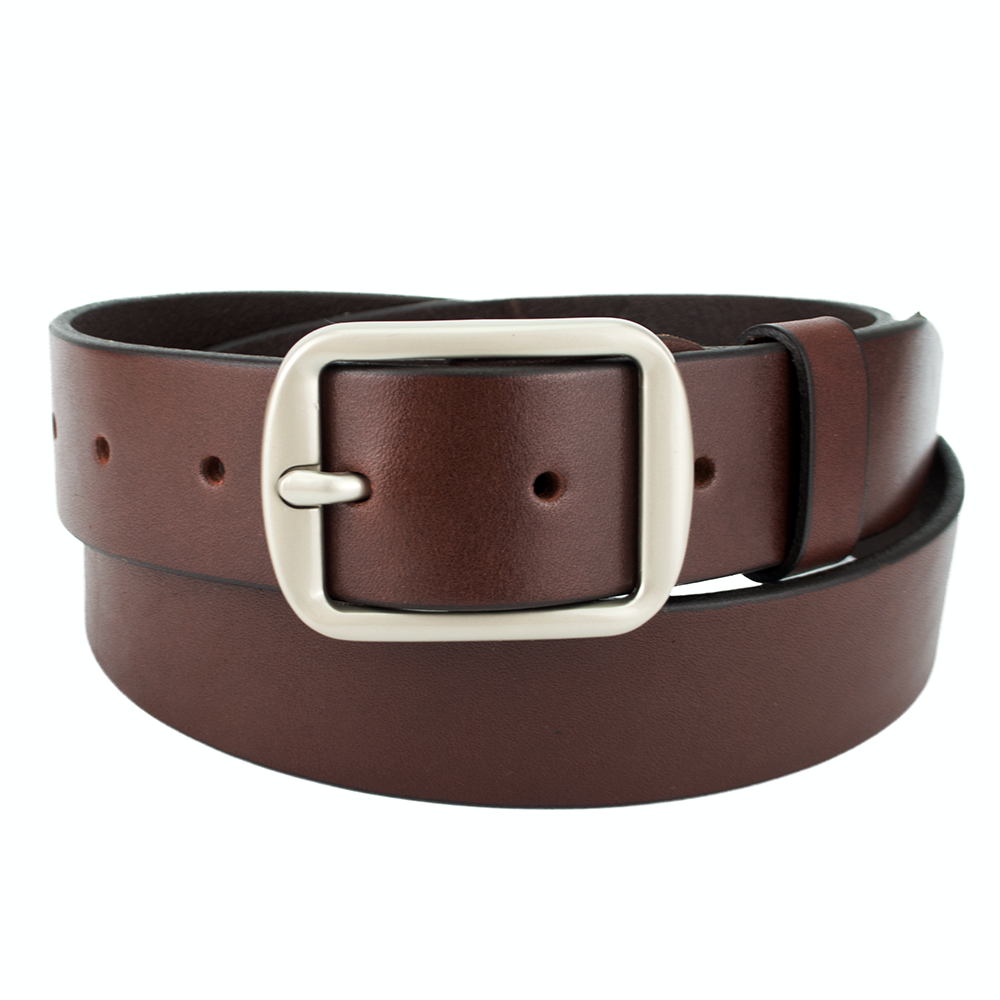 Ремень женский кожаный PS-3518 под джинсы 130 см Brown
