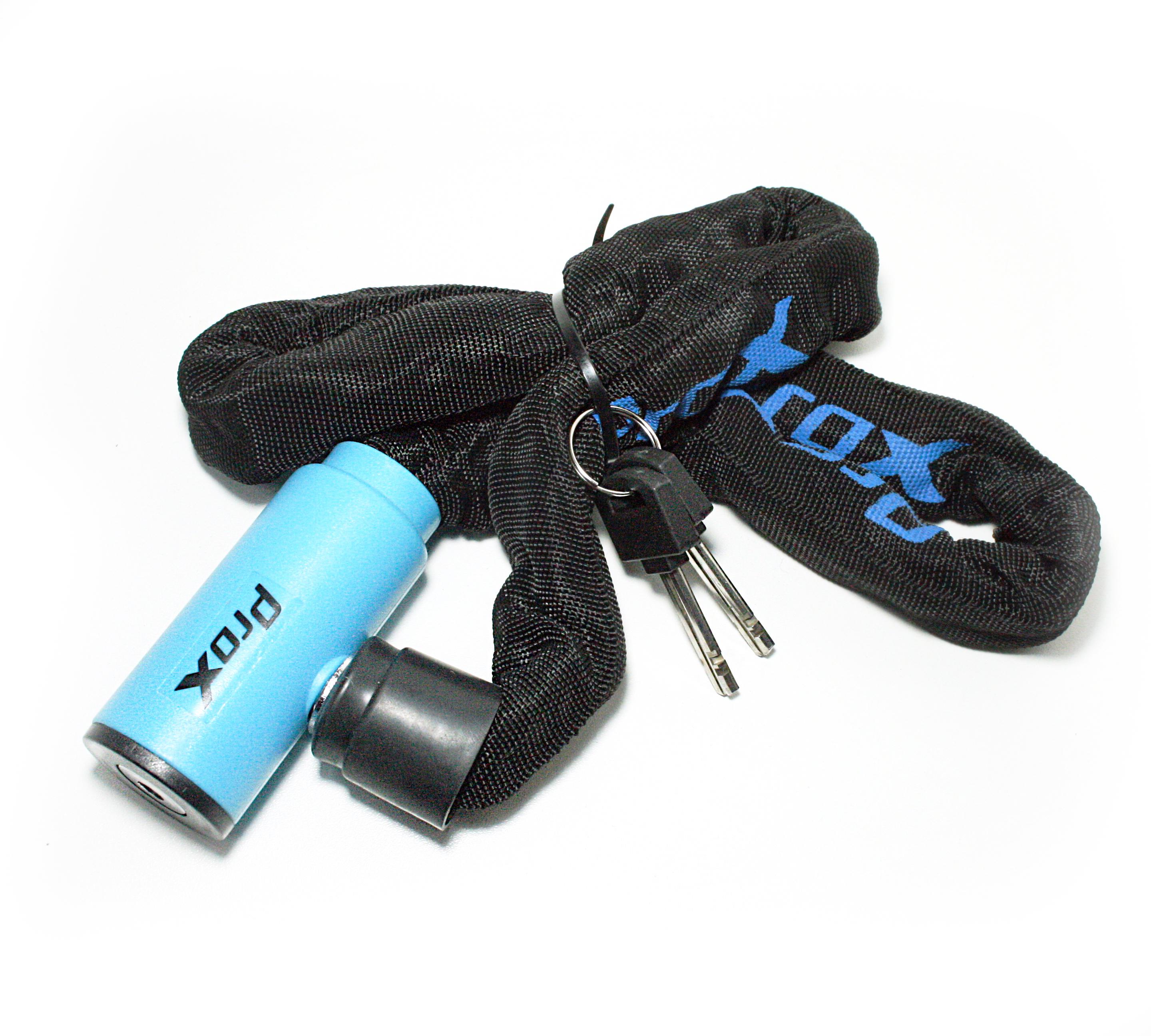 Замок велосипедний ProX Enduro8 ланцюговий під ключ 8x1000 мм Синій (G0000167)