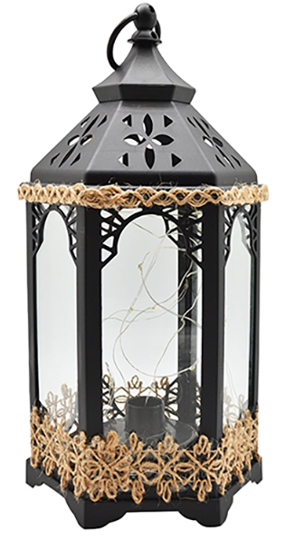 Лампа-ліхтар з підсвічуванням Stenson 14х14 х33 см (R28323)