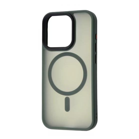 Чехол-накладка для телефона WAVE Matte Insane Case with Magnetic Ring - iPhone 15 Pro Max  green (508370015)