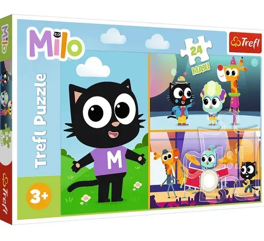Пазлы Trefl MAXI Приключения котика Майло 24 эл. Разноцветный (150-98-14371)