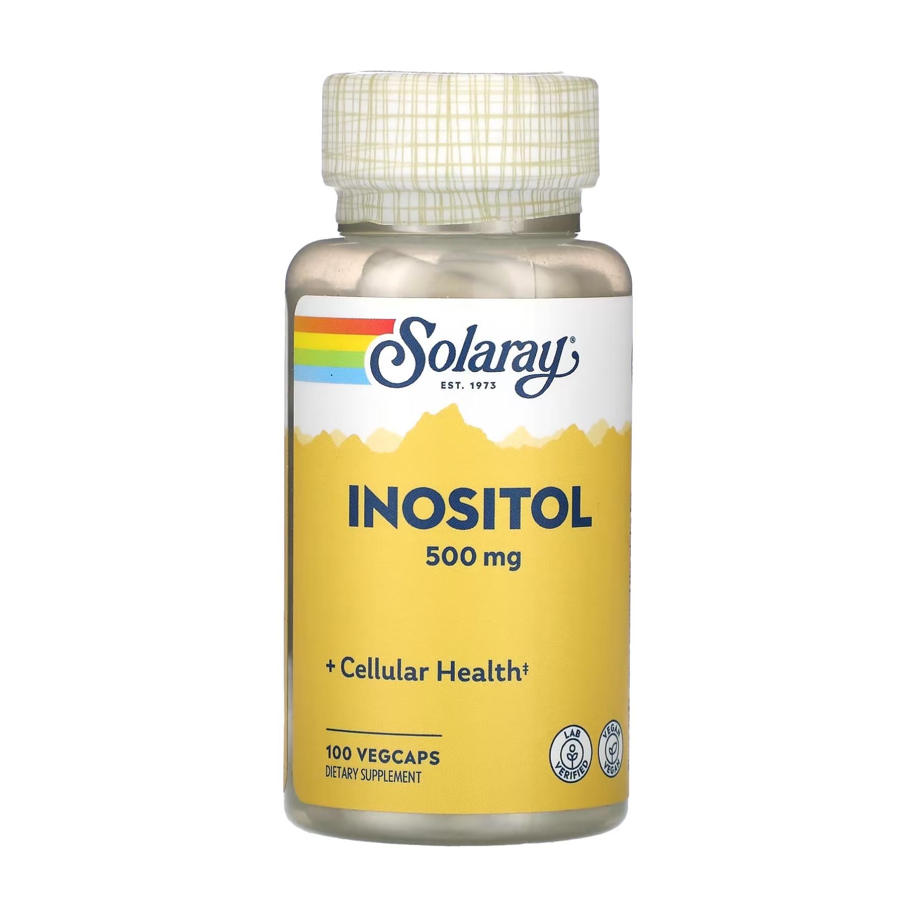 Інозитол Solaray Inositol 500 мг 100 кап.