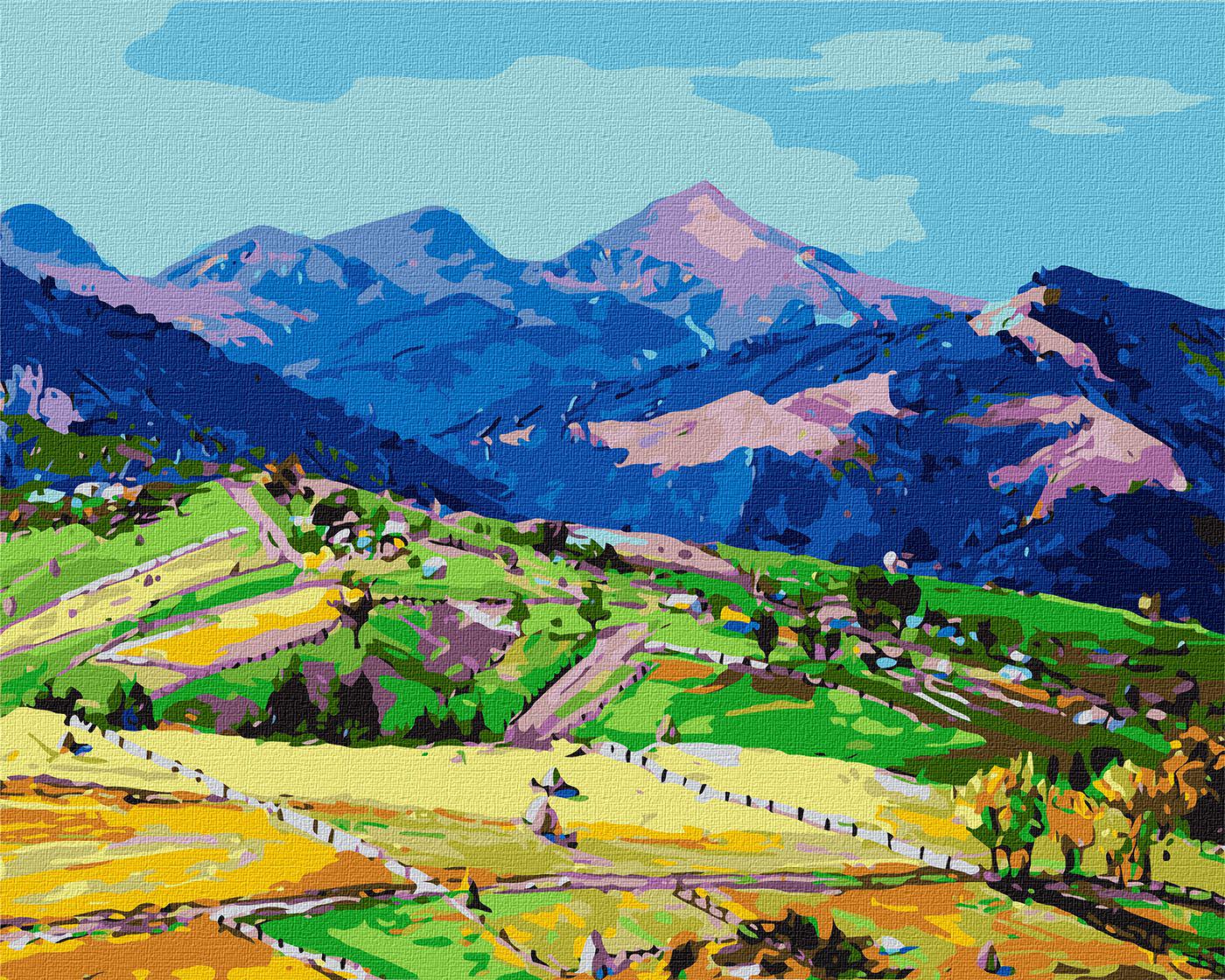 Картина по номерам Идейка В долине гор 40x50 см (KHO2891)