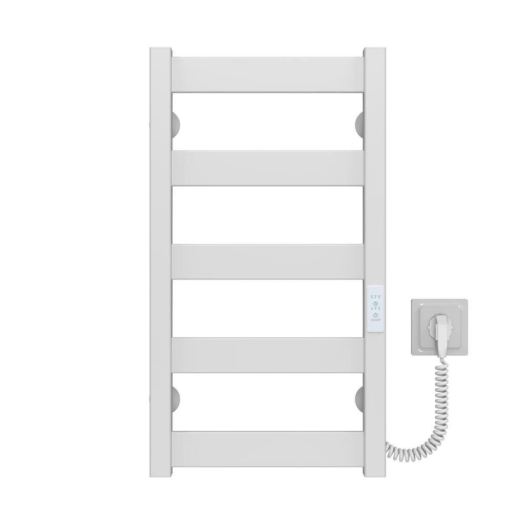 Полотенцесушитель электрический Deffi Harmony П5 WD04 правое подключение крашеная сталь 400х600 мм Белый (B.HR.60.40.5.EWR4)