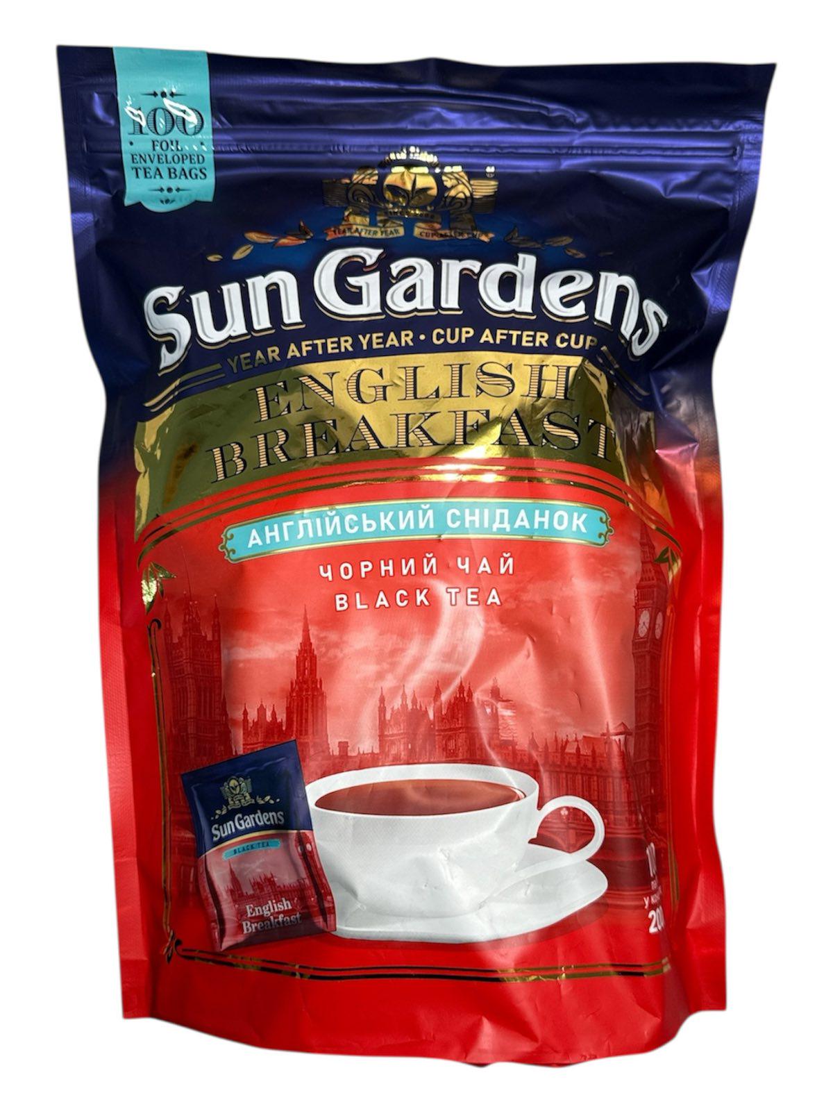 Чай Черный Sun Gardens English Breakfast 100 пакетиков (60965)