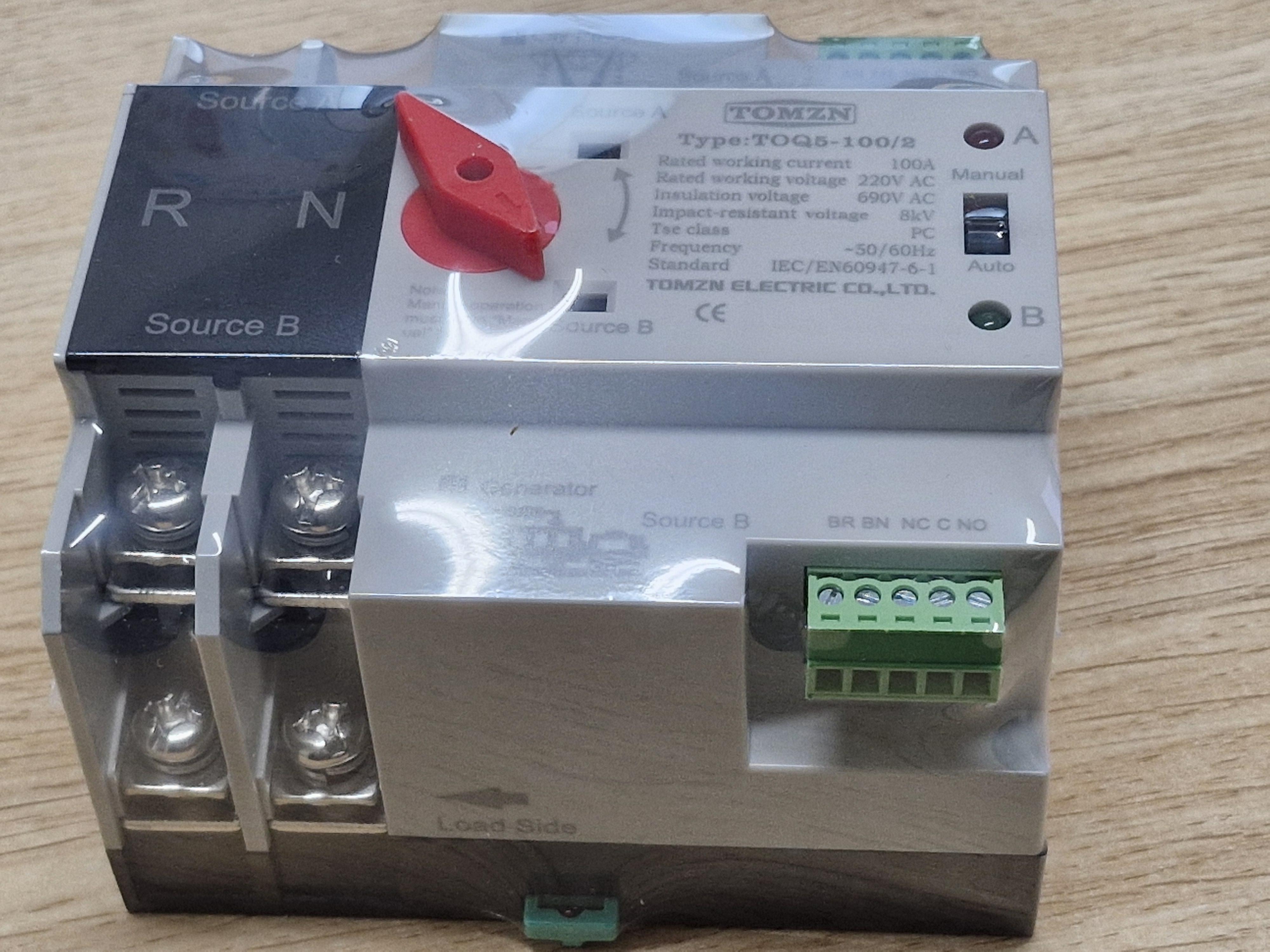 Автомат введення резерву TOMZN TOQ5 100 ампер однофазний 2P двополюсний - фото 6