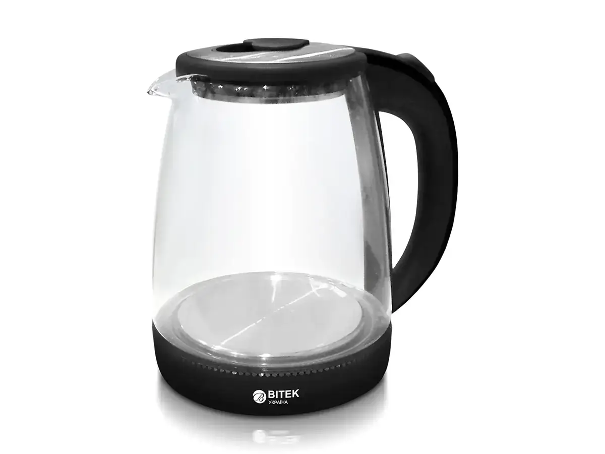 Чайник электрический стеклянный BИTEK BT-3110 без цветка 1,8 л 2400 Вт LED-подсветка Синий Чайник электрический стеклянный BИTEK BT-3110 без цветка 1,8 л 2400 Вт LED-подсветка Синий