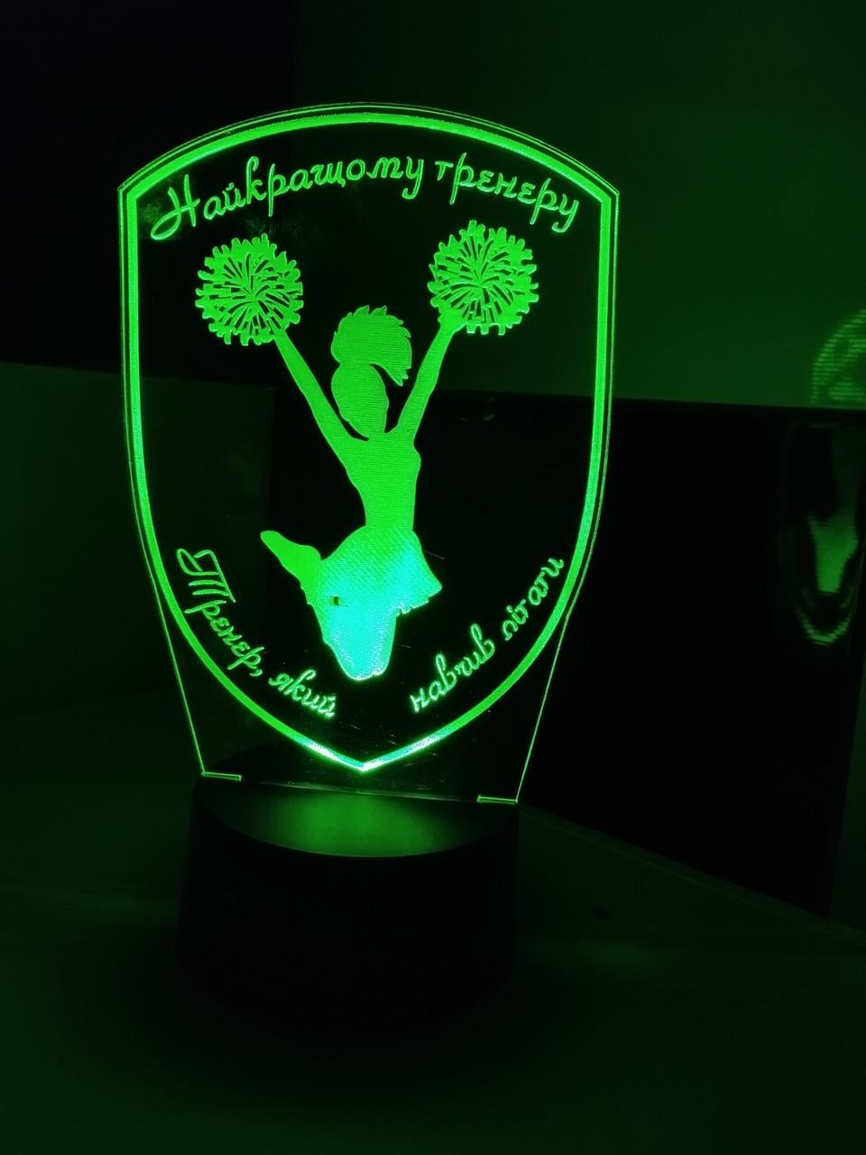 3D-ночник акриловый Черлидинг LED на пульте (3094050013)