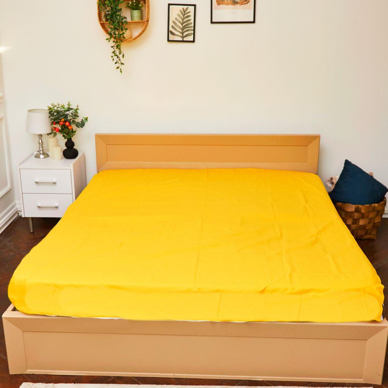 Простынь PaniPava Yellow Cat бязь 150х220 см (19881237)