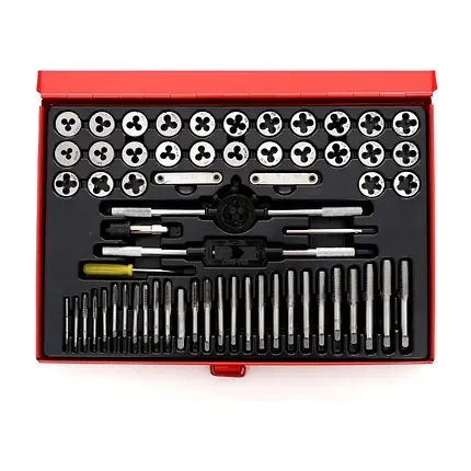 Набор метчиков и плашек Kraft&Dele KD10251 60 шт. (1351)