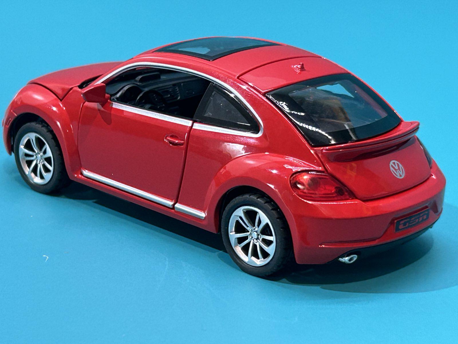 Машинка Union Group Авто Експерт Volkswagen Beatle 1:32 метал світло/звук відчиняються двері/капот/багажник Червоний (12012) - фото 9