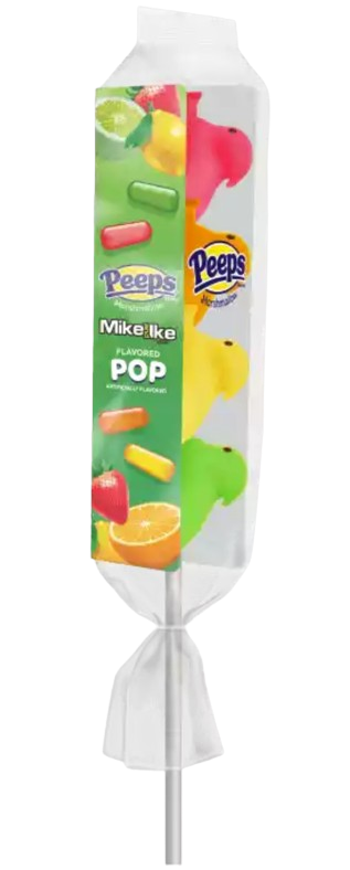 Маршмеллоу на палочке Peeps Mike & Ike Flavoured POPS Marshmallow Chicks 39 г (2577646038)