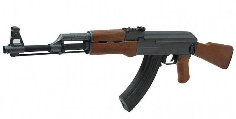 Игрушка детская Автомат Калашникова АК-47 металлический на шариках (P1093)