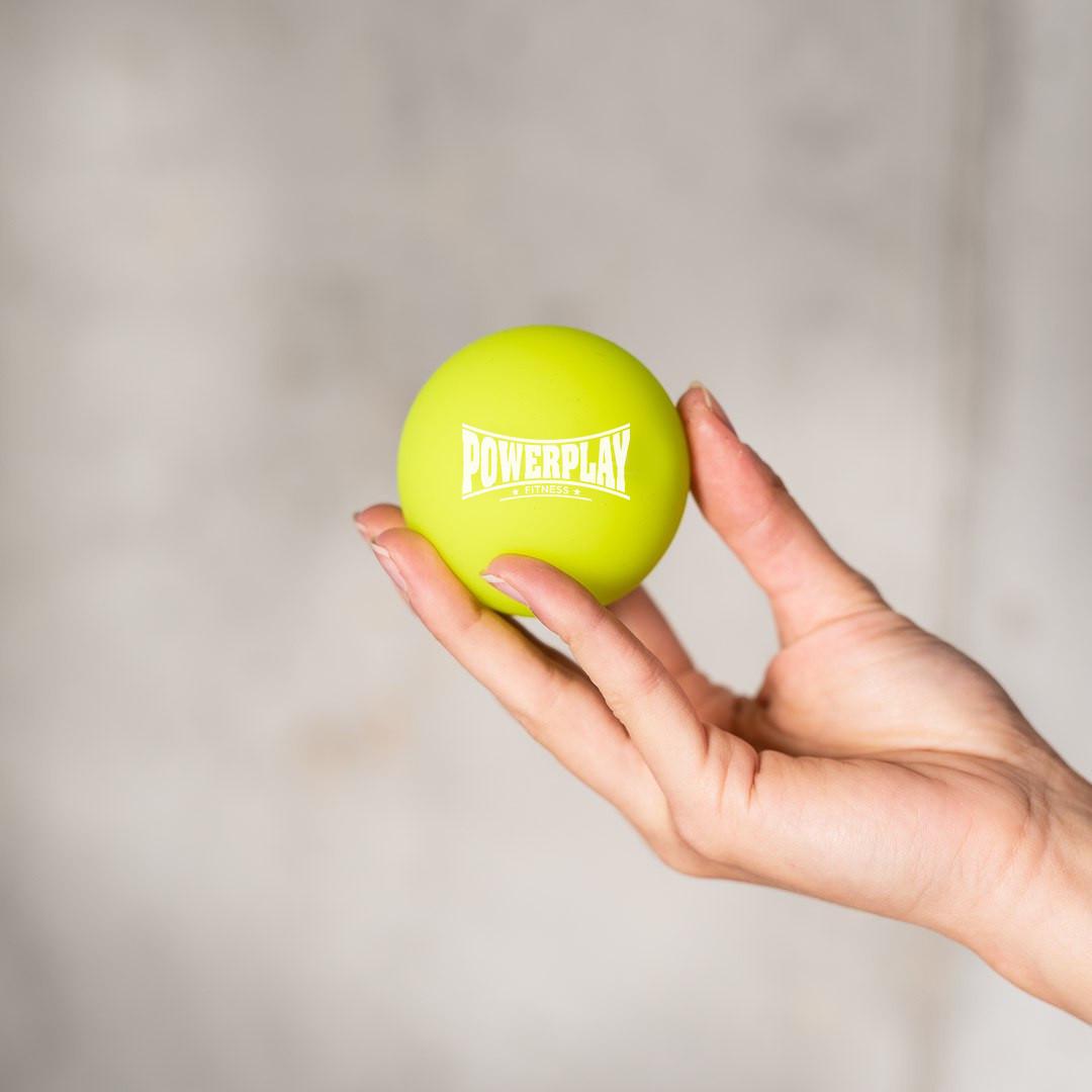 Массажный силиконовый мяч PowerPlay PP-4354 Silicone Lacrosse Ball 6,5 см Зеленый (A-013220) - фото 2