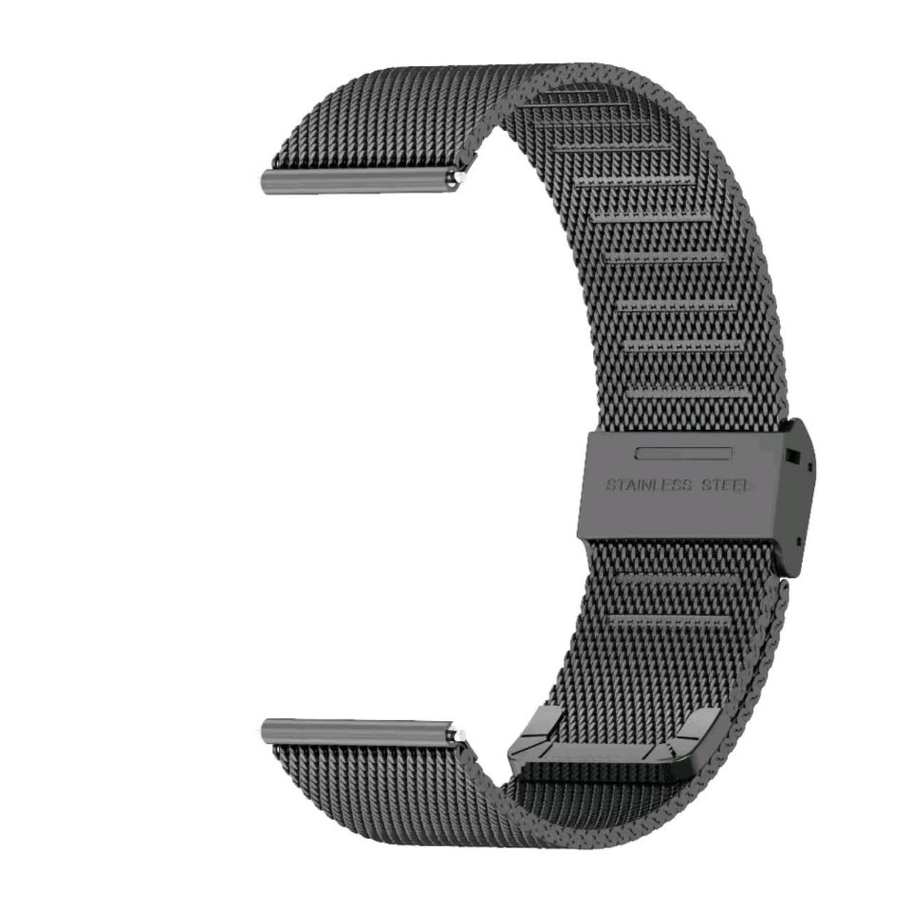 Металлический ремешок Mijobs для Huawei Watch GT 1 2 3 4 5 черный. Нержавеющая сталь.