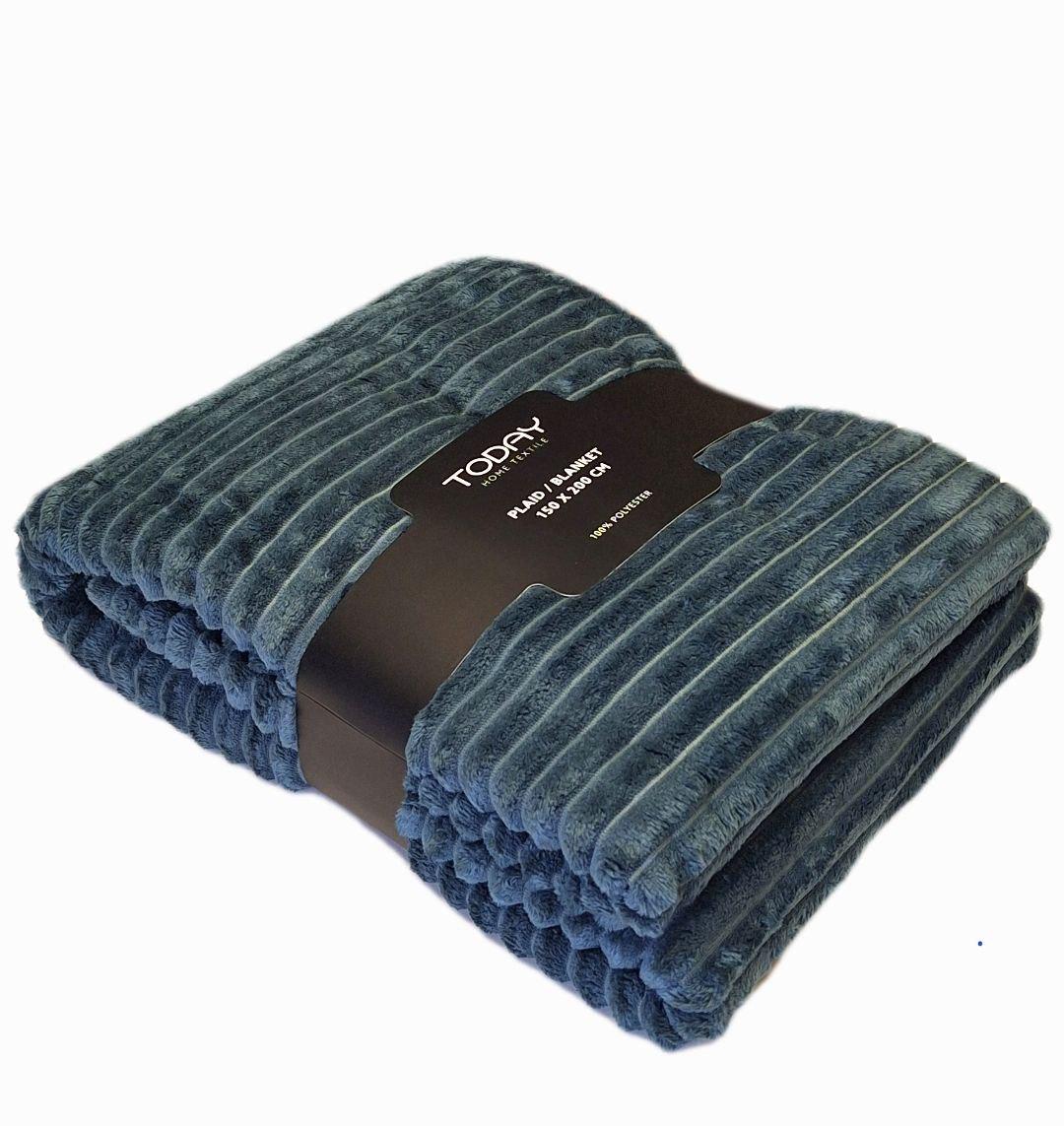 Плед флисовый с вельветовой текстурой Today Home Textile 150х200 см Изумрудный (1071) Плед флисовый с вельветовой текстурой Today Home Textile 150х200 см Изумрудный (1071)