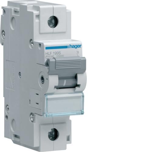 Автоматичний вимикач Hager 1P 10 kA C-125A 1.5M (HLF199S)