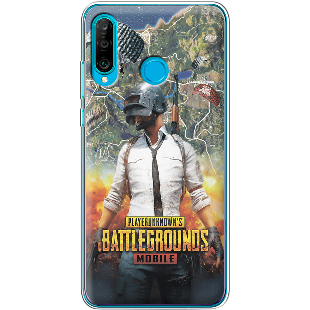 Чехол Boxface Huawei P30 Lite PUBG Mobile Прозрачный силикон (36871-up2309-36871)