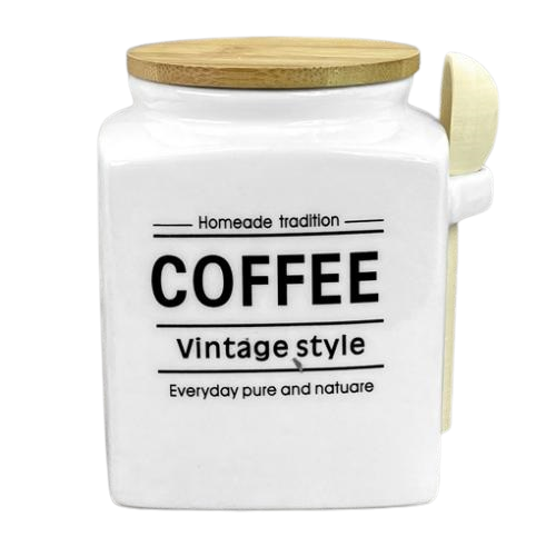 Банка для кофе Stenson Vintage style 800 мл с ложкой (MC4552-C)