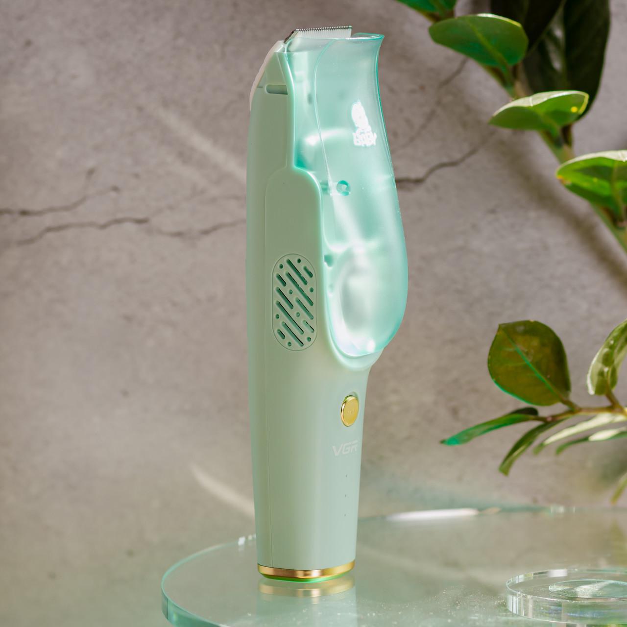 Машинка для стрижки детская VGR V-151 с насадками тихая аккумуляторная беспроводная (7362) - фото 14