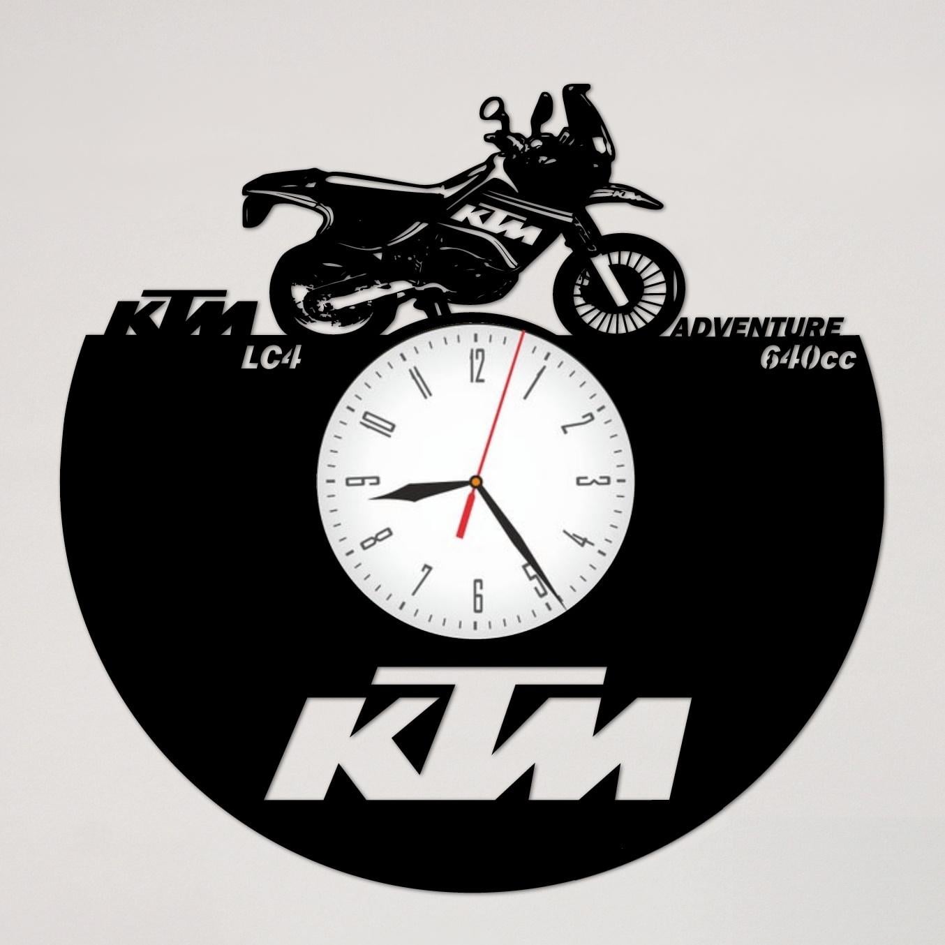 Часы настенные Мотоцикл KTM 2267 из виниловой пластинки