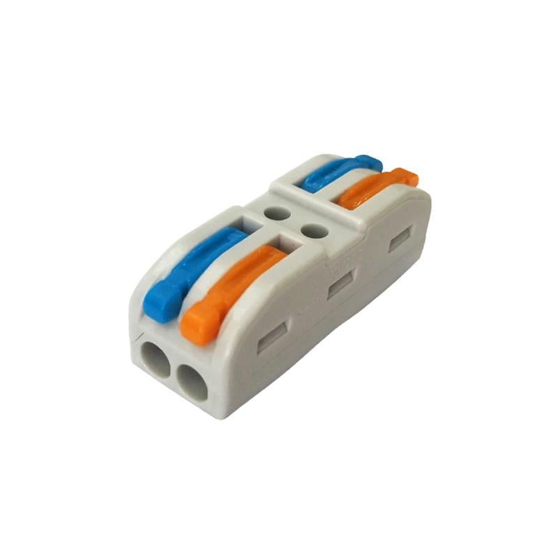 Клемма проходная Tactix 0,08-4 мм2 32А 2х1-2х1 одинарная 39,3х13х14,5 мм Разноцветный (KV212c)