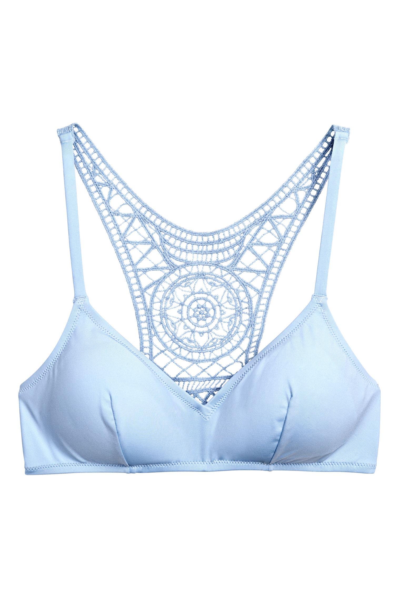 Лиф купальный H&M р. 34 Голубой (802495976)