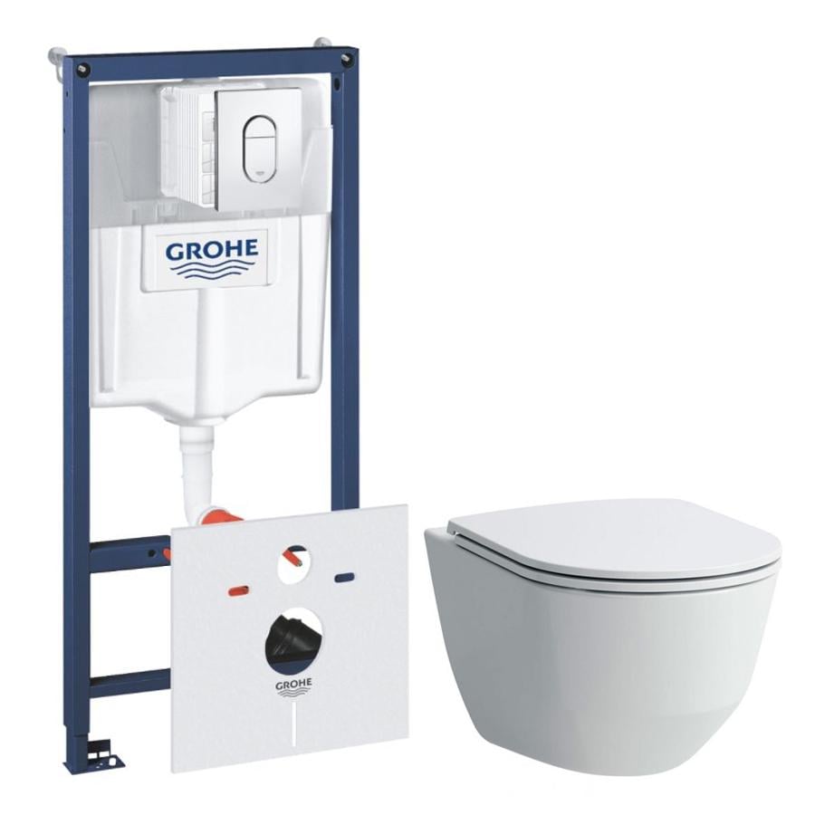 Комплект инсталляции Grohe Rapid SL H8669570000001_38929000_37131000 с унитазом кнопка Хром (147032)