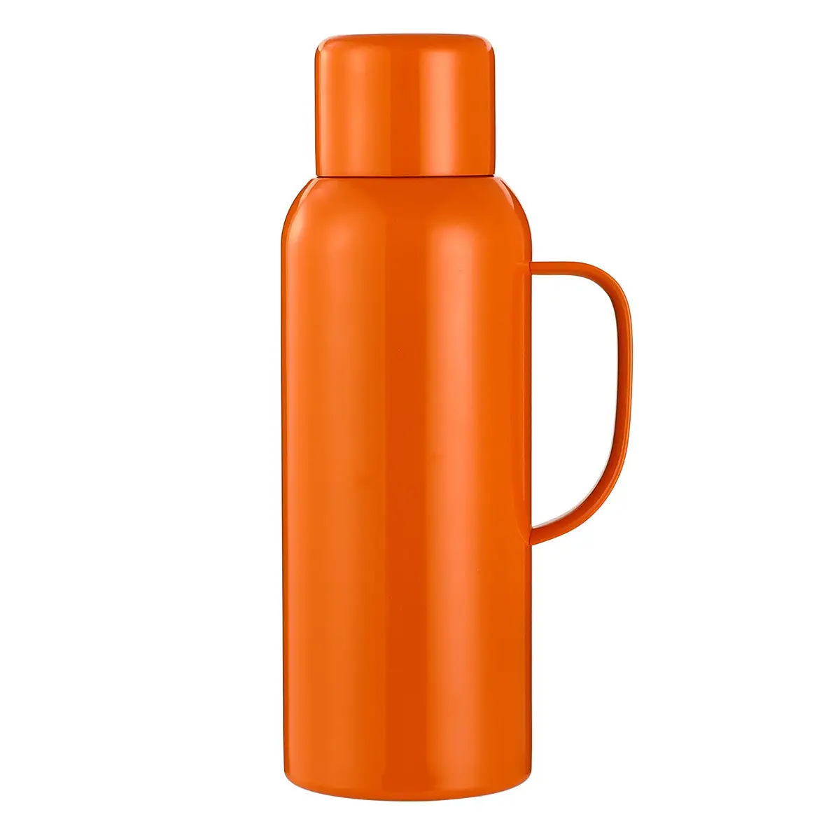 Термос Vacuum з датчиком температури на 820 мл Помаранчевий (HP-14-55О)