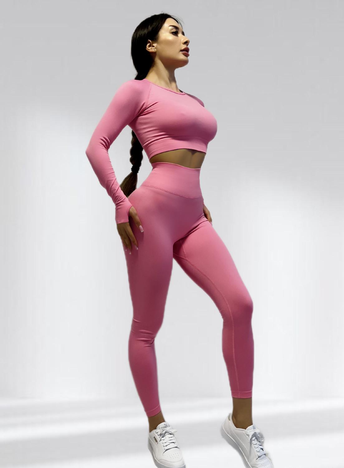 ᐉ Костюм для фитнеса женский LILAFIT S Розовый (LFS000069) • Купить в ...