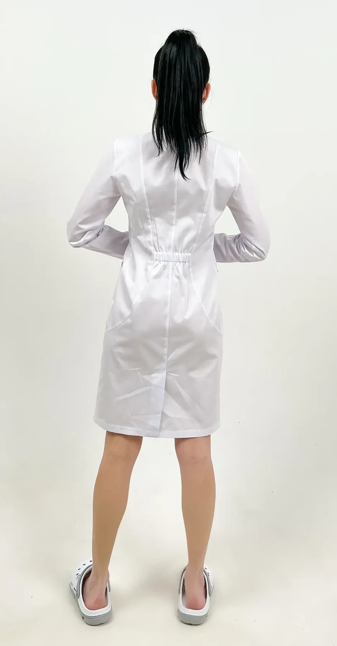 Халат котоновий TopLine Арізона довгий рукав р. 60 Білий (11934-01-(60)..) - фото 2 Халат котоновий TopLine Арізона довгий рукав р. 60 Білий (11934-01-(60)..) - фото 2