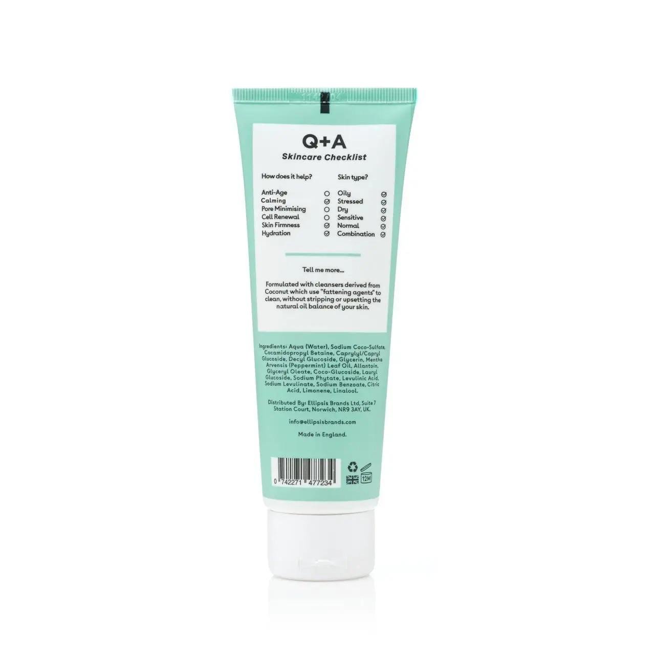 Гель для обличчя з м'ятою очищувальний Q+A Peppermint Daily Cleanser 125 мл (10376046) - фото 4