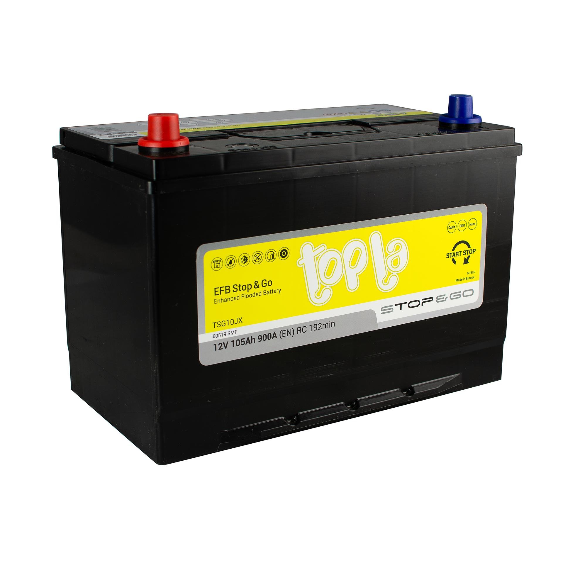 Акумулятор Topla EFB JIS 1 105 Ah/12V