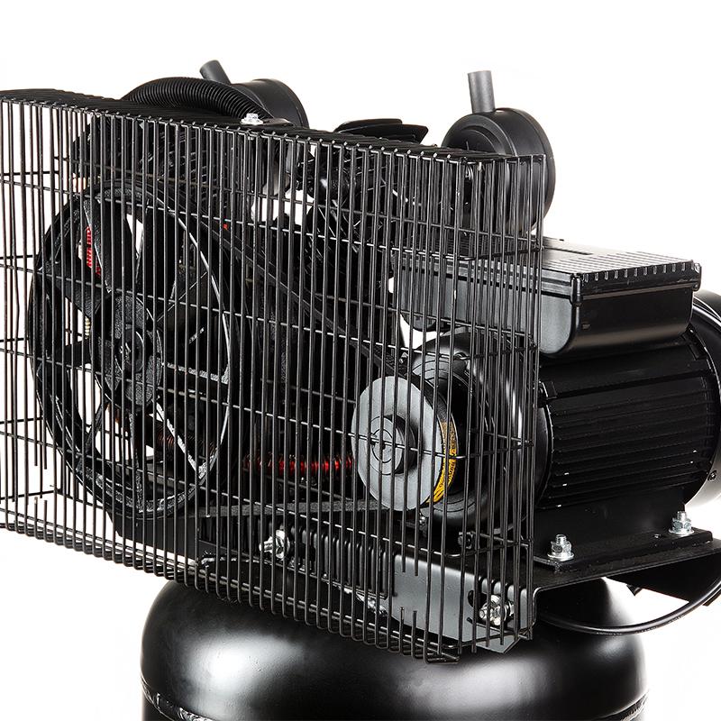 Компрессор Apro двухцилиндровый ременный вертикальный OFBD-100V 8 Бар 2,2 кВт 402 л/мин 100 л 2 крана с маслом 0,5 л (850183) - фото 9