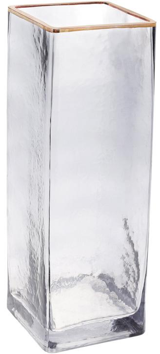 Ваза декоративная Ancient Glass Эвиан 30х10 см стекло Светло-серый (BD-591-304)